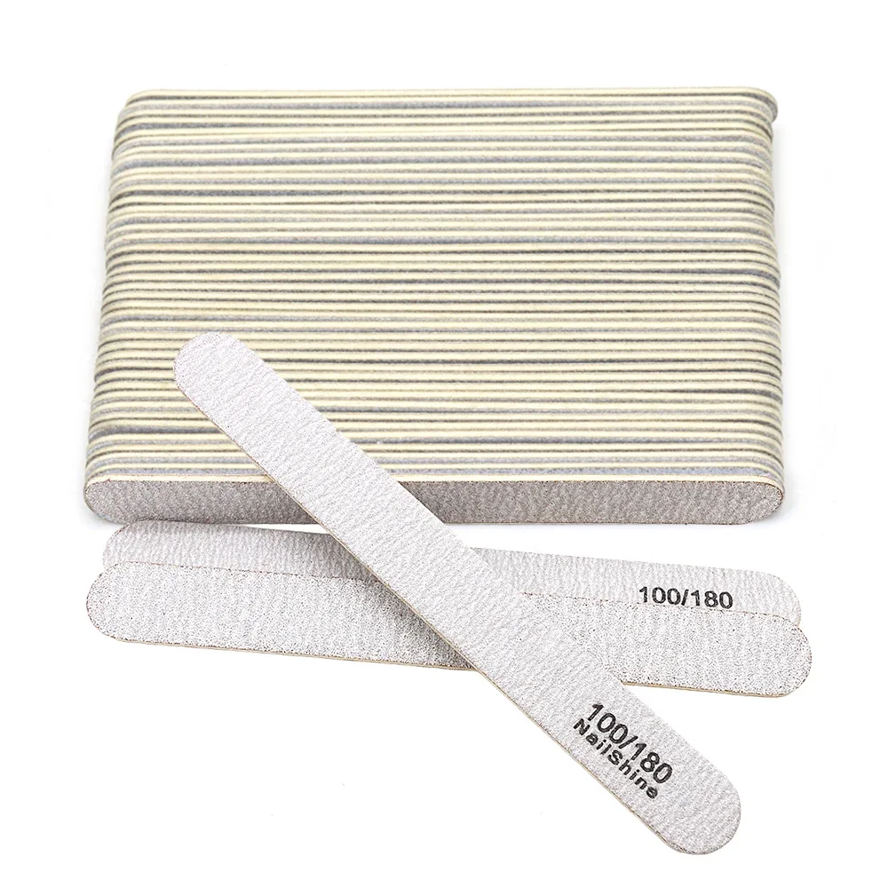 

50/100pcs Mini Double Sided Nail File Disposable Nail Equipment Accessories Buffer Manicure Tools Salon Grit100/180 Wholesale