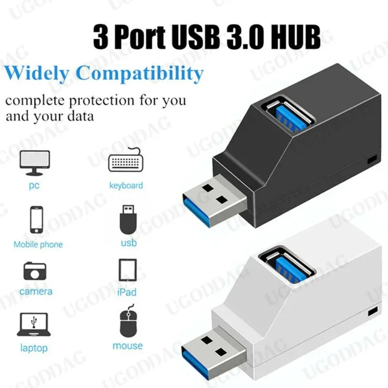 USB 3.0 2.0 HUB Adapter Extender Mini Splitter 3 Ports High Speed U Disk Reader for PC Laptop Macbook Mobile Phone Accessories