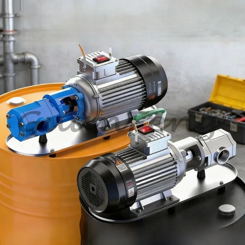 220V/380V 370W Stainless Steel Self‑Priming Gear Pump, High‑Viscosity Edible Oil Transfer Pump for Industrial Fluid Conveying