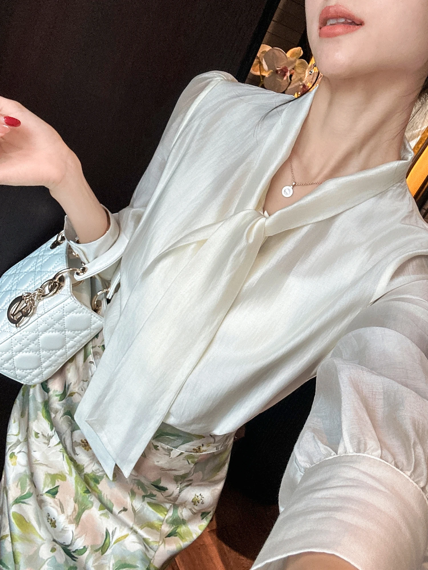 

Женская дышащая рубашка-поло с длинным рукавом, облегающая, с защитой от морщин, для офиса, в стиле OL, с эффектом облачного тумана