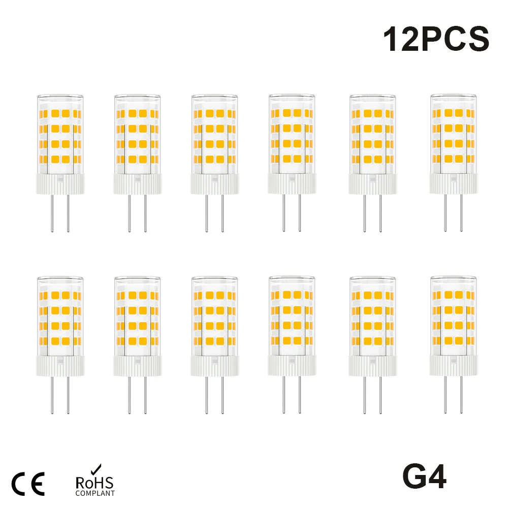 

G4 led bulb 5W 7W 12W 220V G4 led lamp SMD2835 G4 LED Corn light warm white spotlight Replace 50W 70W 120W halogen light