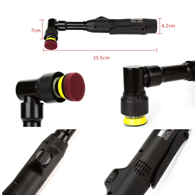 Cordless Car Buffer Polisher with Lithium Rechargeable Battery, Variable Speed, Wireless Buffer Polisher Kit for Car view 5
