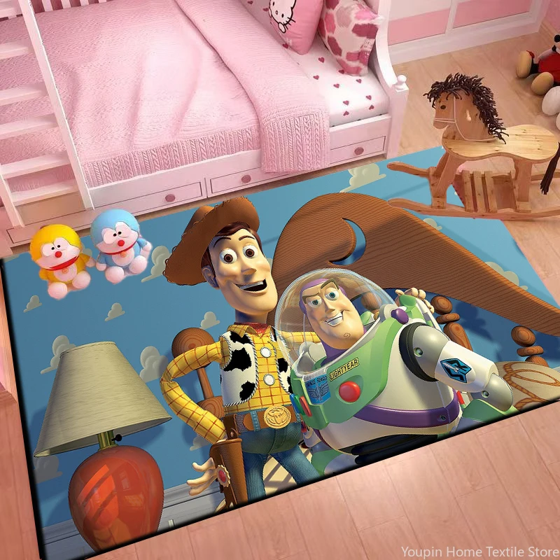 

Disney Toy Story Pattern Carpet for Living Room Children Bedroom Sofa Baby Play Doormat Floor Home Decor Anti Slip Mat Rugs Gift