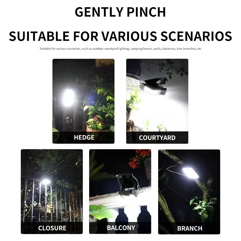 1-3Pack Solar Lights Outdoor Security Motion Sensor Clip on Super Bright Solar Lamp Waterproof Lights for Garden Camping Yard