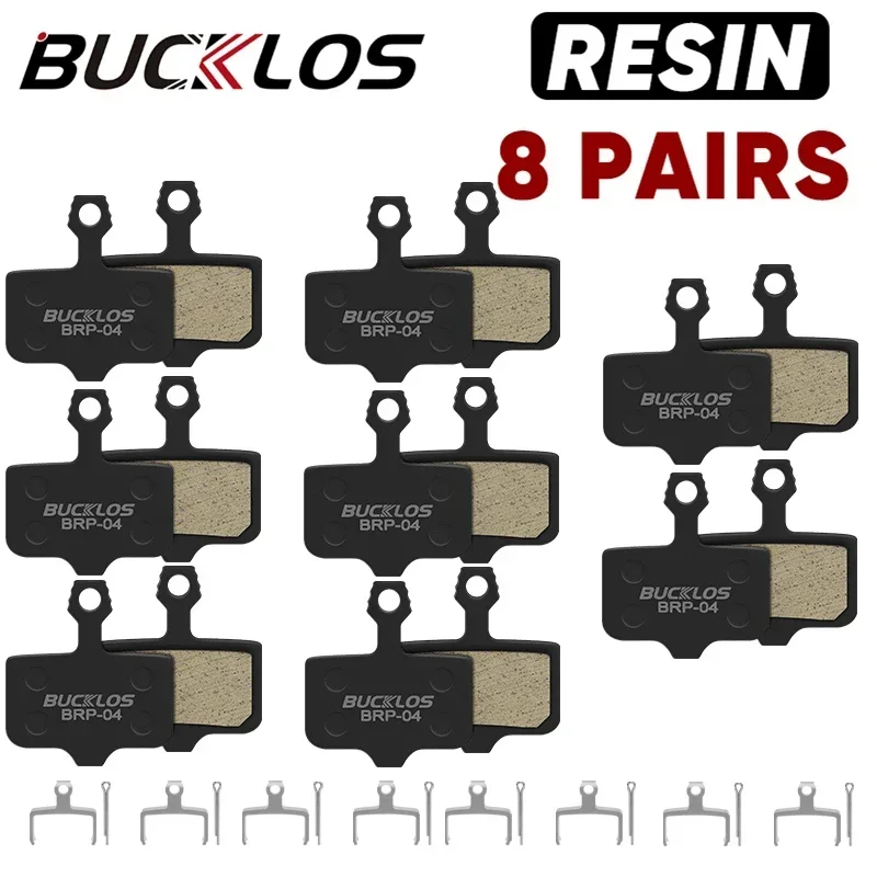 BUCKLOS Harz-Scheibenbremsbelag für SRAM AVID Verschleißfeste hydraulische Bremsbeläge MTB-Bremsbeläge für DB3 DB5 ELIXIR Fahrradteile