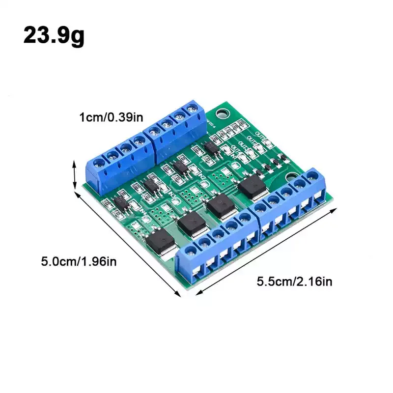Four-channel MOSFET/Field-Effect Transistor Module Optocoupler Isolated DC PLC Amplifier Circuit Board/Drive Module