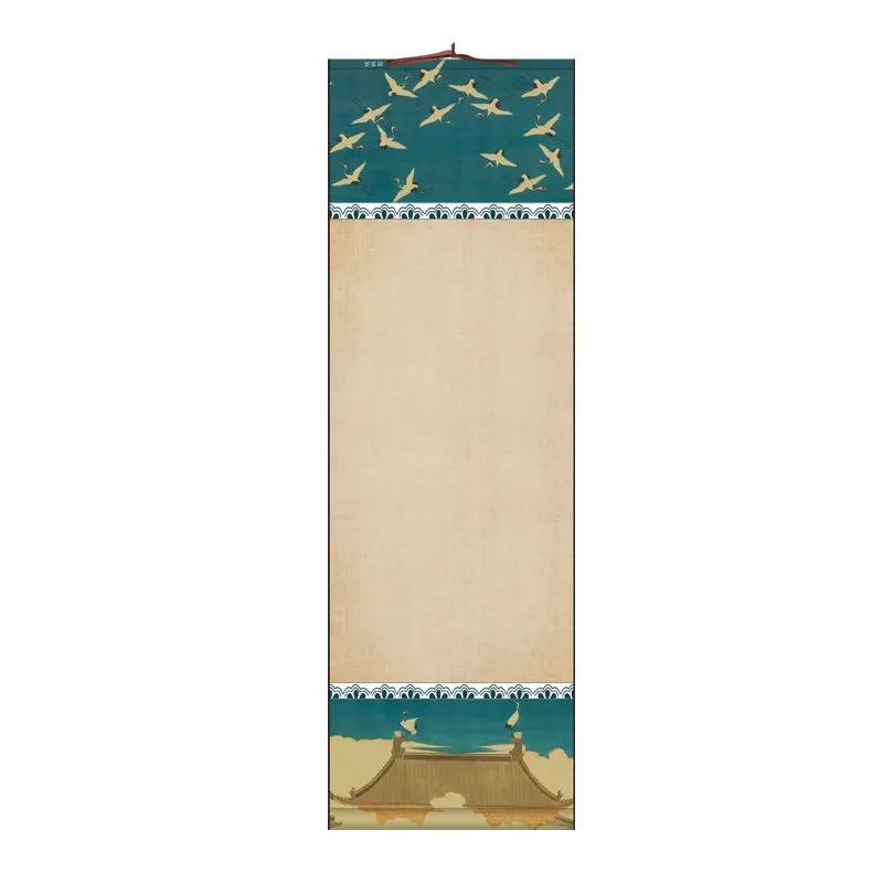 semi-raw-xuan-paper-hanging-scroll-chinese-mounted-rice-paper-scroll-calligraphy-ink-painting-writing-practice-wall-art-decor