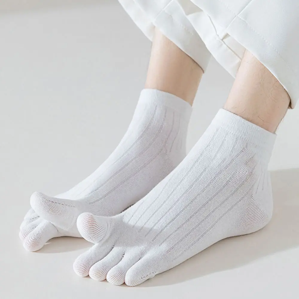 

Comfortable Cotton Five Finger Socks Short Tube No Show Men Sport Socks Ankle Sweat-absorbing Anti Friction Socks Sport