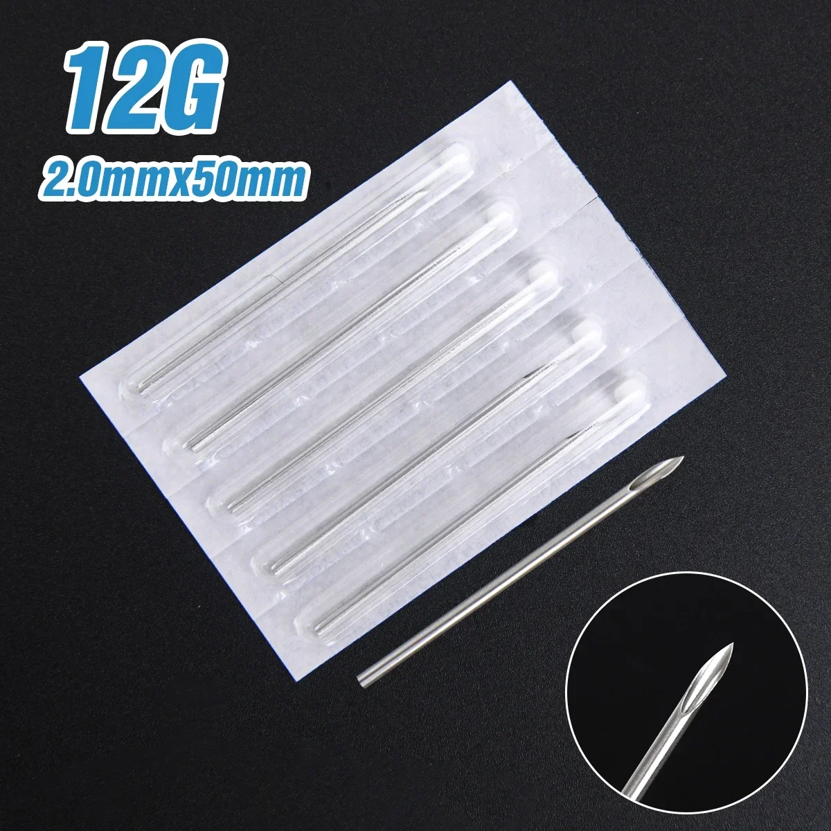 Narkasy 200/100/50/20/10PCS Stainless Steel Piercing Accessories Disposable Needle Tattoo Needle Piercing Nose Stud Lip
