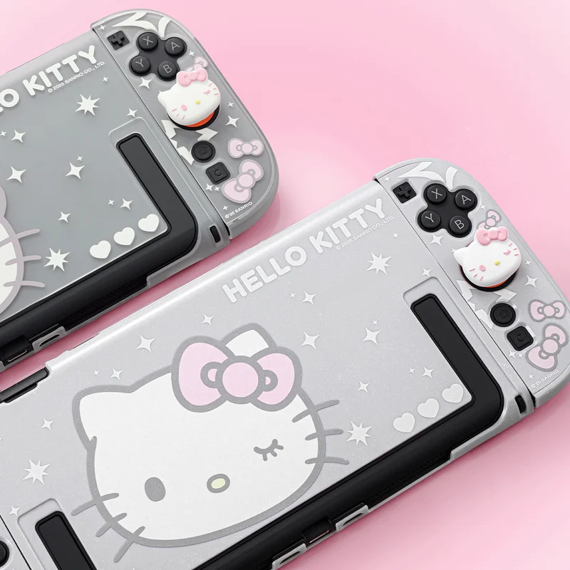 Nintendo Switch2 Protective Shell Ns2 Split Hollow Semi-Transparent Anti-Fall Cute Kitty Protective Shell Hot Selling