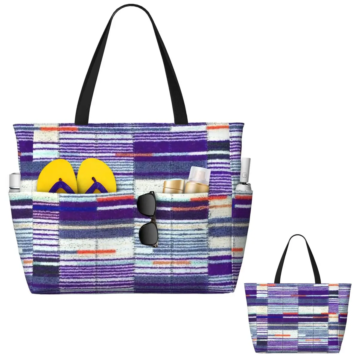 إليزابيث لاين تحت الأرض غطاء مقعد Moquette حقيبة حمل على الشاطئ حقيبة رياضية للصالة الرياضية واليوجا واق من المطر حقيبة حمل كبيرة للنساء حقيبة سفر حقيبة لياقة بدنية