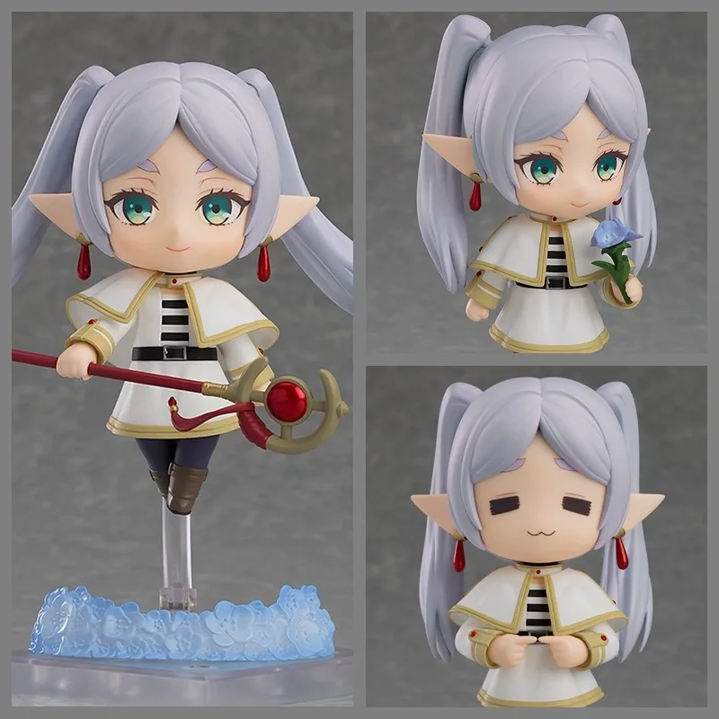 Anime Frieren: Beyond Journey'S End 2367 Q-Version Nendoroid Actionfigur Austauschbares Gesichtsmodell Spielzeug Desktop-Sammlerstück Geschenk