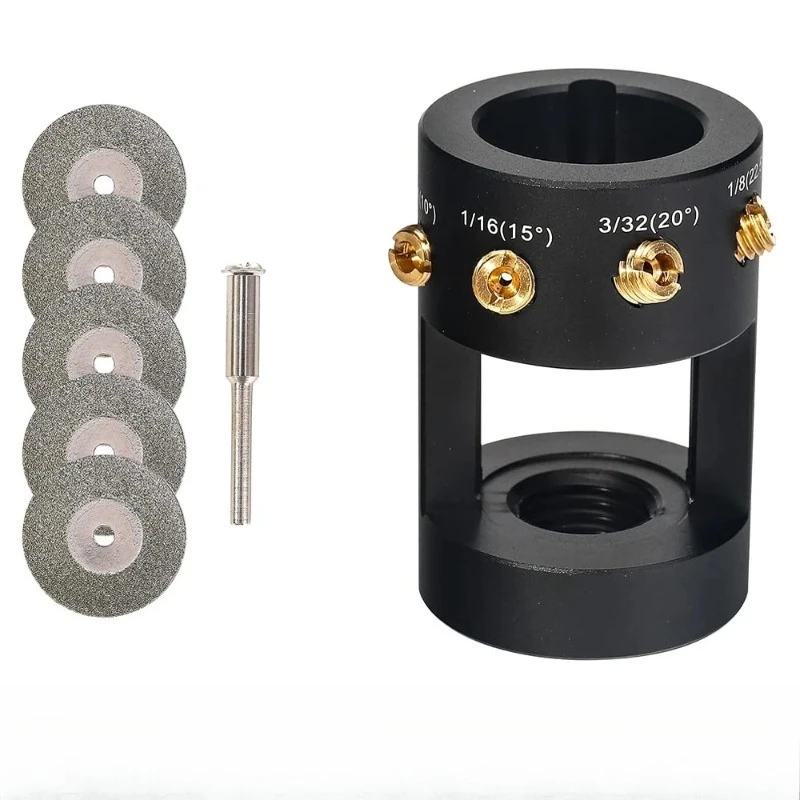 Tungsten Electrode Sharpener Grinder TIG Welding Tool w/Cut-Off Slot Multi-Angle &Offsets Horizontal Hole Electrode Grinde Tools