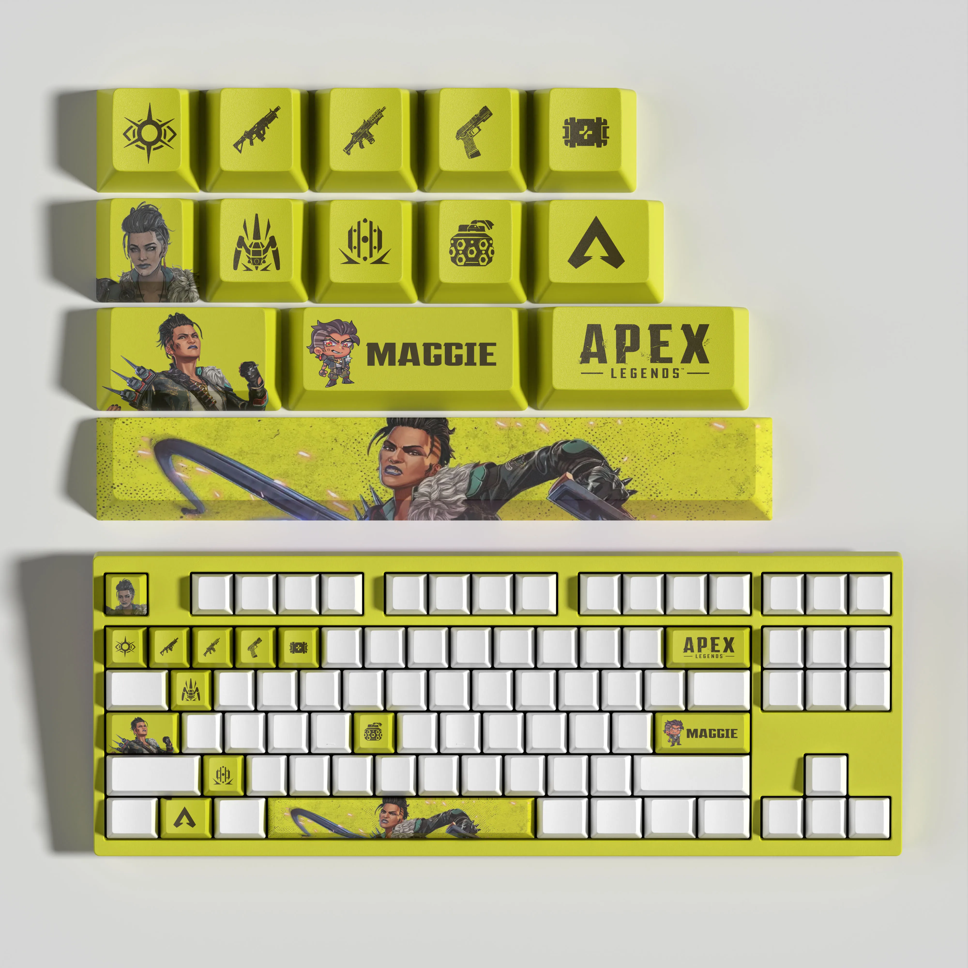MAD MAGGIE KEYCAPS APEX keycaps 14KEYCAPS  OEM Profile Apex Legends Keycaps for mechanical keyboard