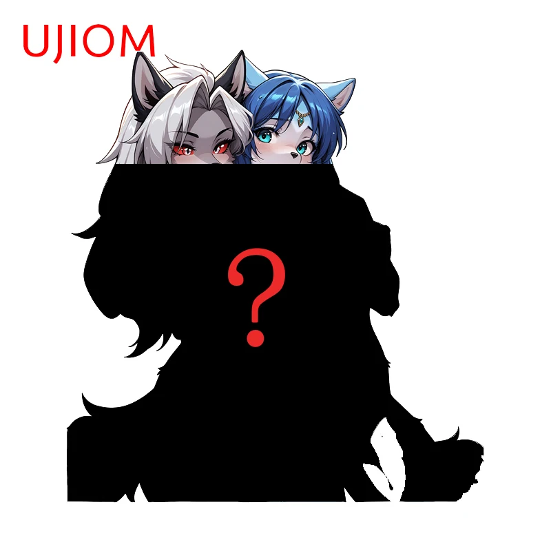 UJIOM Loona Anime Figure Graffiti Wall Sticker Fashion Attractive Scratch Proof Decal Suitable For Wardrobe Vestibulec Decor