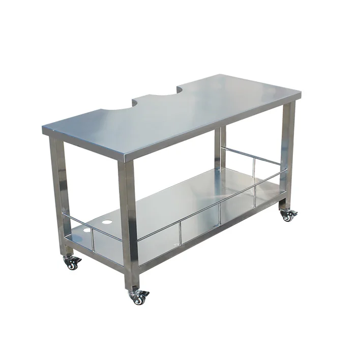 

Vet Veterinary Stainless Steel pet Surgical table for ultrasound examination vet operating table for dogs