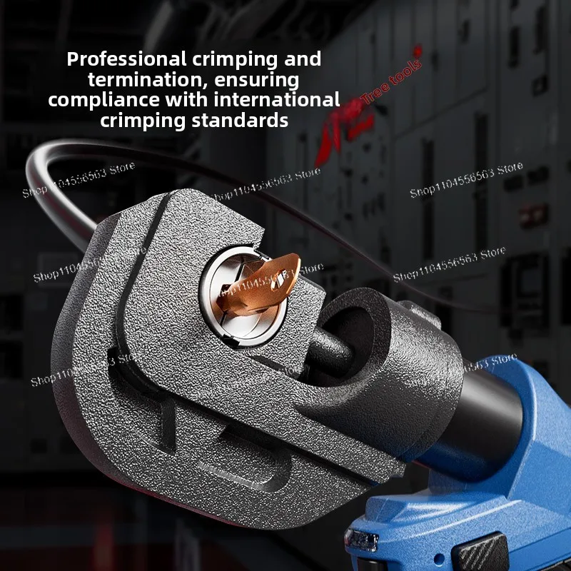 **Electric Hydraulic Crimping Tool for Cable Lugs - Lithium Battery, for Copper & Aluminum Terminals**