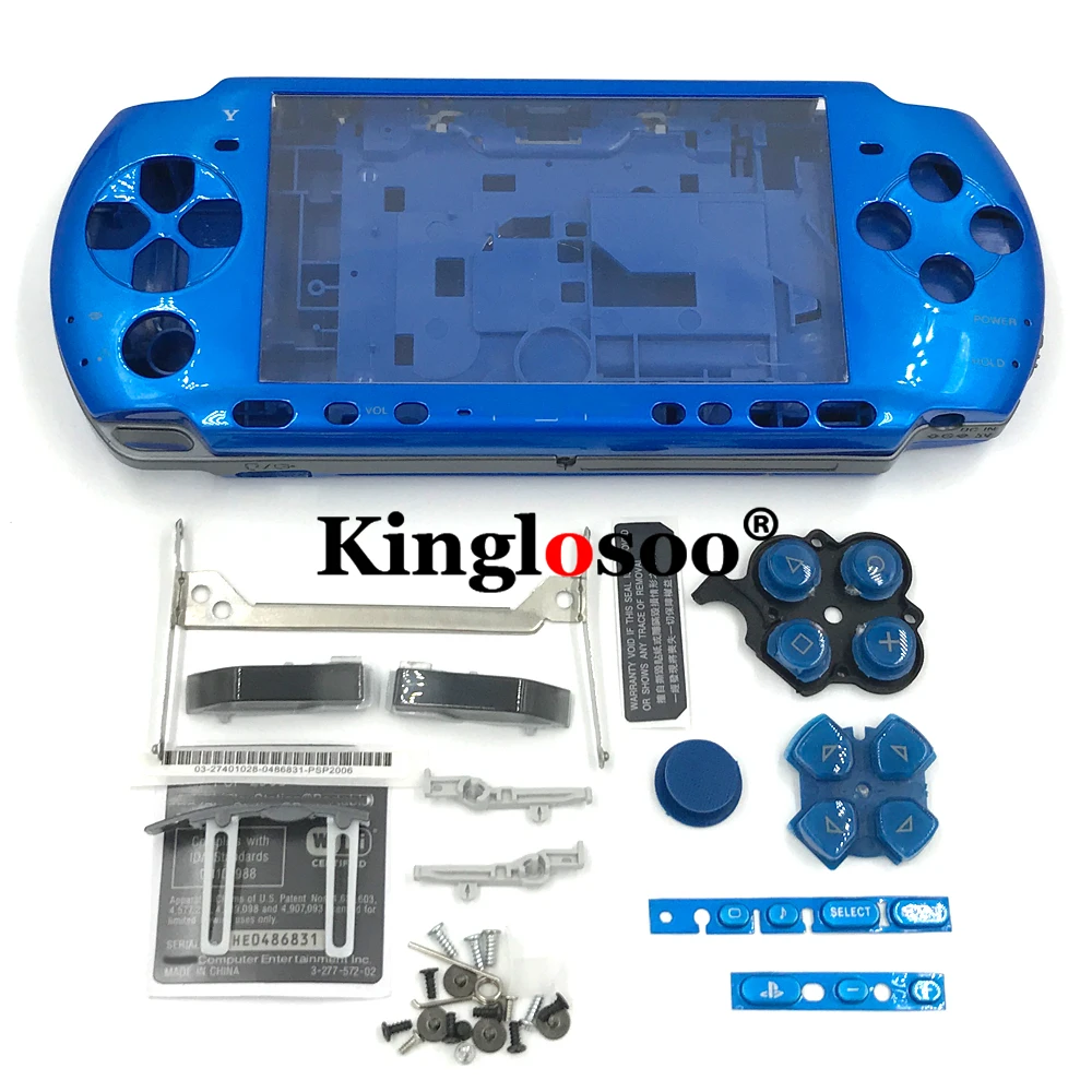 

Original Quality Blue Full Set Housing Shell Cover Case for PSP 3000 Repair Parts with screwdriver