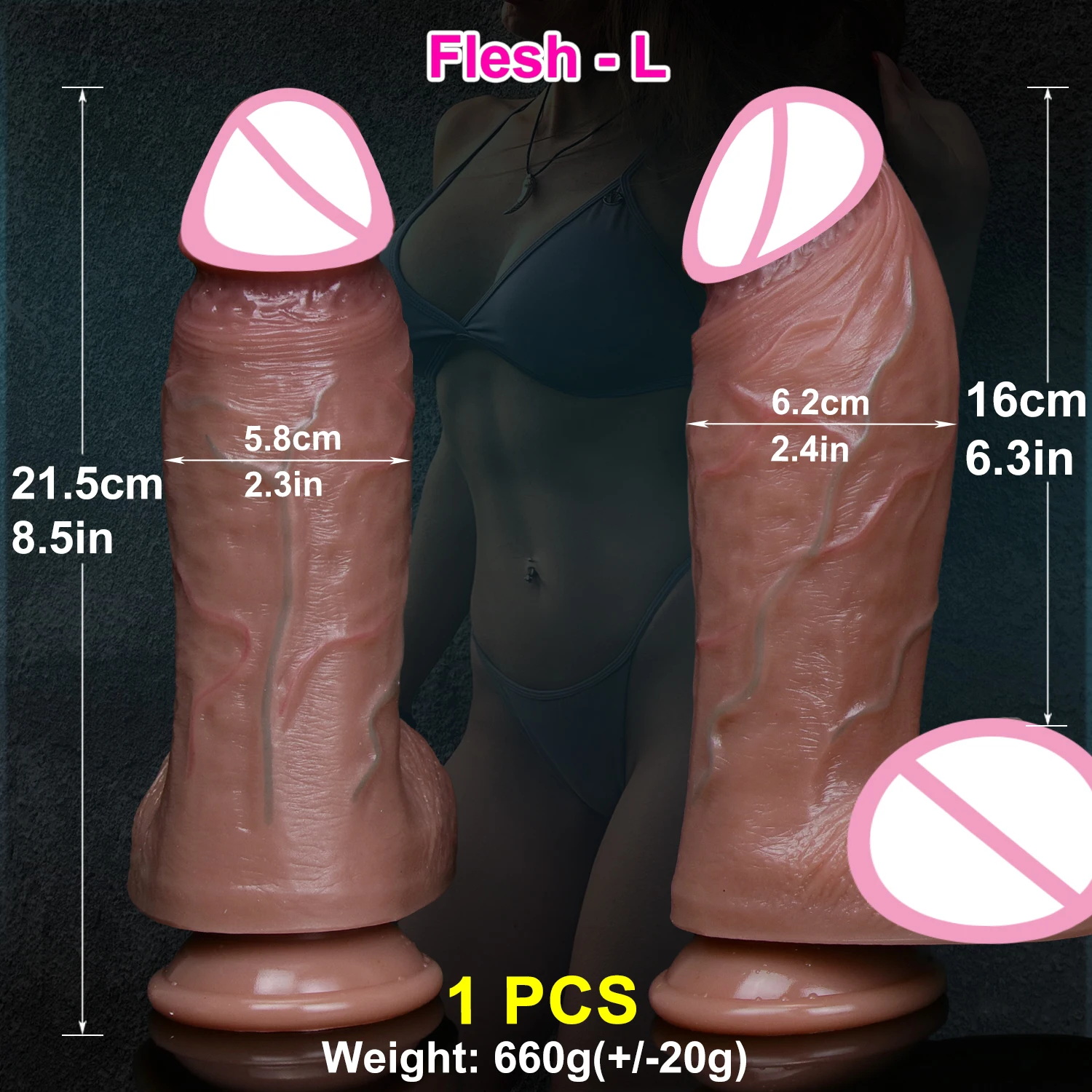 Realistic Flesh Skin Soft Thick Big Dildo Double Silicone Small Penis Woman Man Anal Sex Toy Suction Cup Dick Masturbators Cock