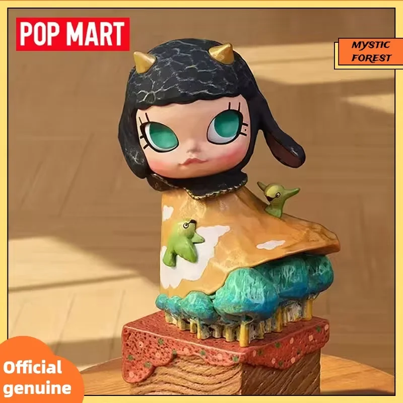 

POP MART, оригинальные юбилейные статуи MOLLY, классические ретро 2-серии, слепая коробка, игрушки, куклы, милые аниме-фигурки, украшения для рабочего стола