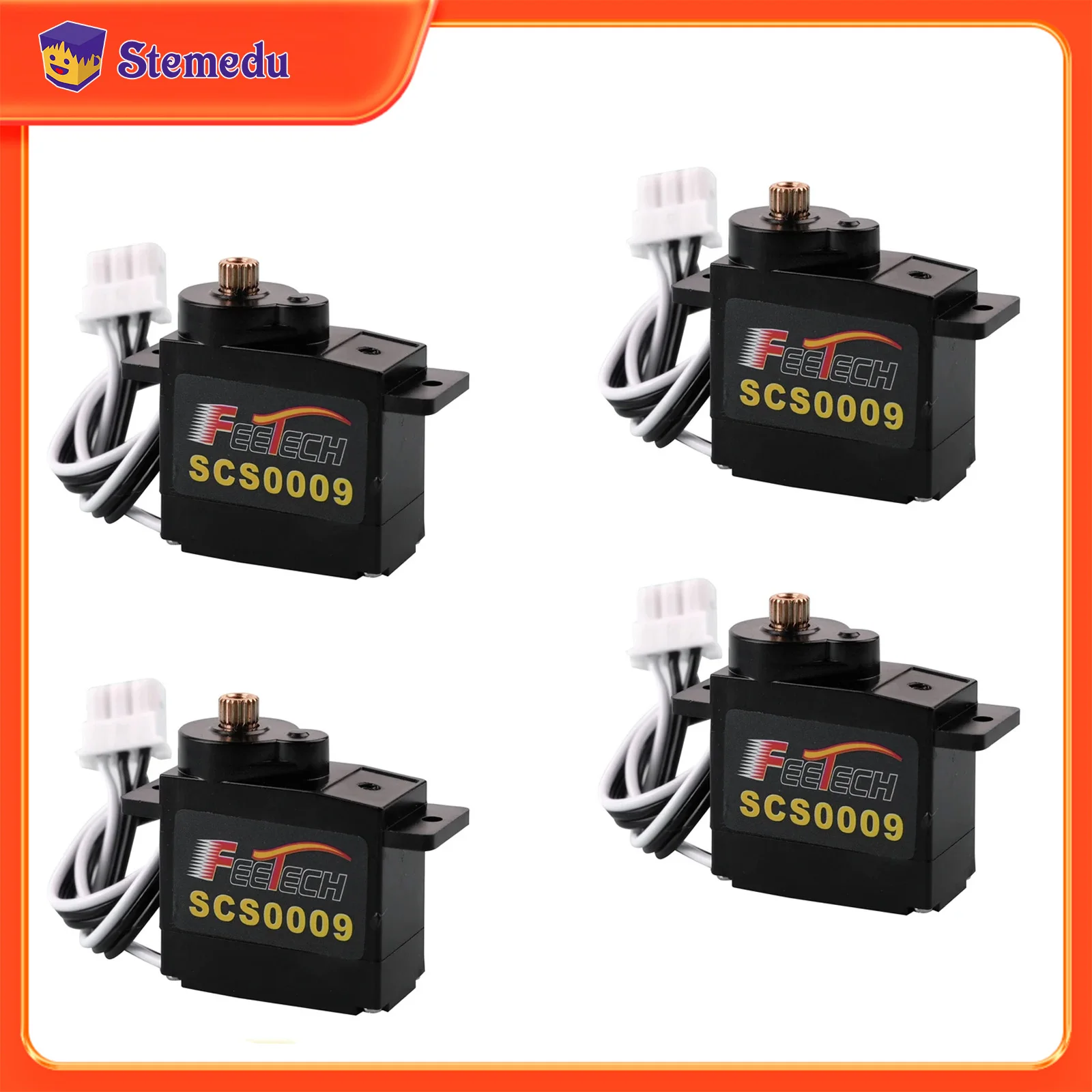 2.3Kg SCS0009シリアルマイクロサーボコアモーターメタルギアTTLレベルフィードバックミニサーボ（ロボットアームと指親指用）（1/2/4個）