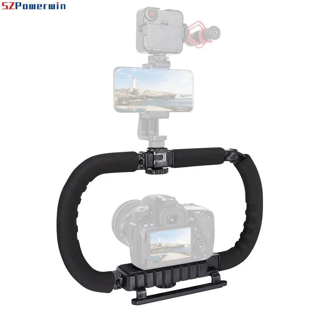 حامل على شكل حرف U، مثبت فيديو محمول لكاميرا DSLR Nikon Sony وكاميرا SLR الضوئية المحمولة لـ Gopro