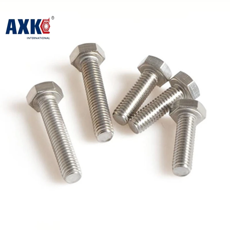 M12*1*16/20/25/30 M12x1x16/20/25/30 304 Stainless Steel 304ss Din933 Bolt Thin Pitch Fine Thread External Hexagon Hex Screw