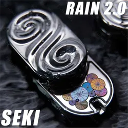 Seki Rain 2.0 Intensiver mechanischer rotierender Push-Slider, Edelstahl, Fidget-Slider, Schreibtischspielzeug