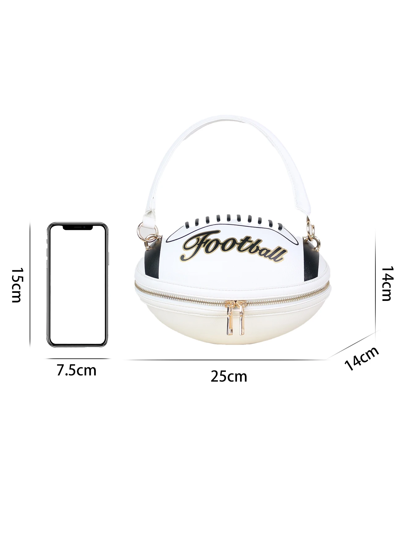 y2k millennial hottie American football rugby women\'s bag creative fashion funny shaped bag cute light handbag personality styli