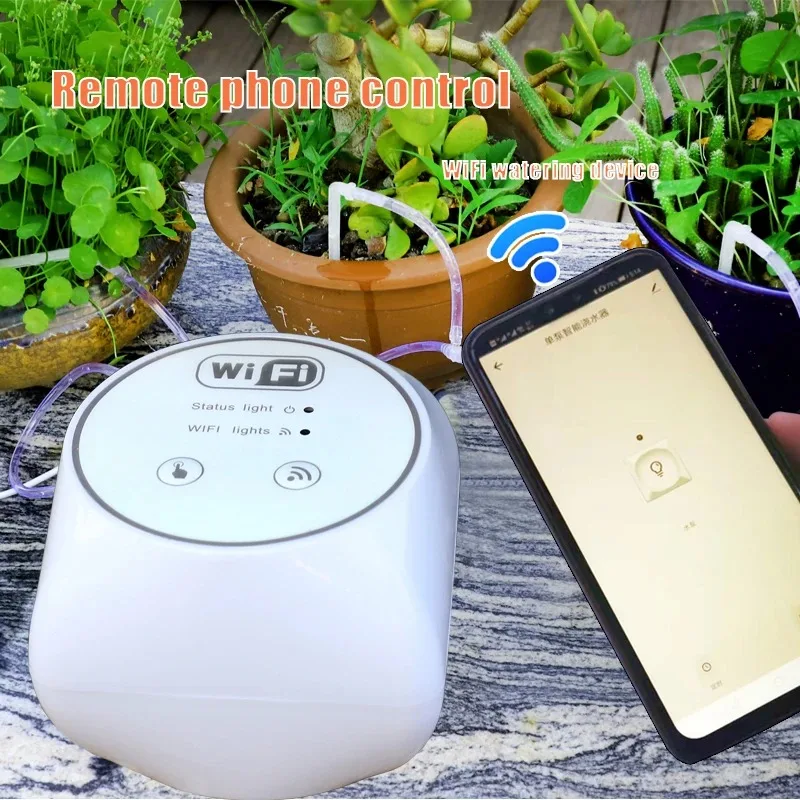 Wifi Lazy automatic watering set adjustable drip balcony garden flowerpot potted watering system timed drip irrigation device
