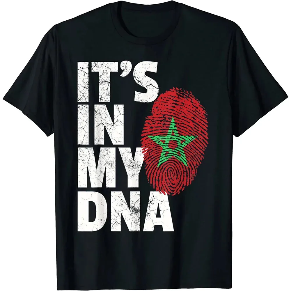 MA bandeira de Marrocos dos homens camiseta gráfica, 3D impressão Vestuário, Moroccan Spirit Totem, Unisex Emblema Tops, 2022