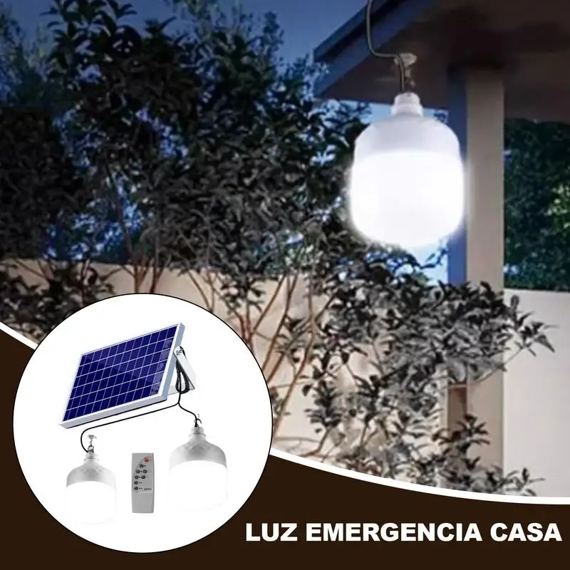 Solar Powered Lamp Rechargeable Portable Solar Light Home Sensor Street Lighting IP65 Waterproof For Farm Garage Night Garden