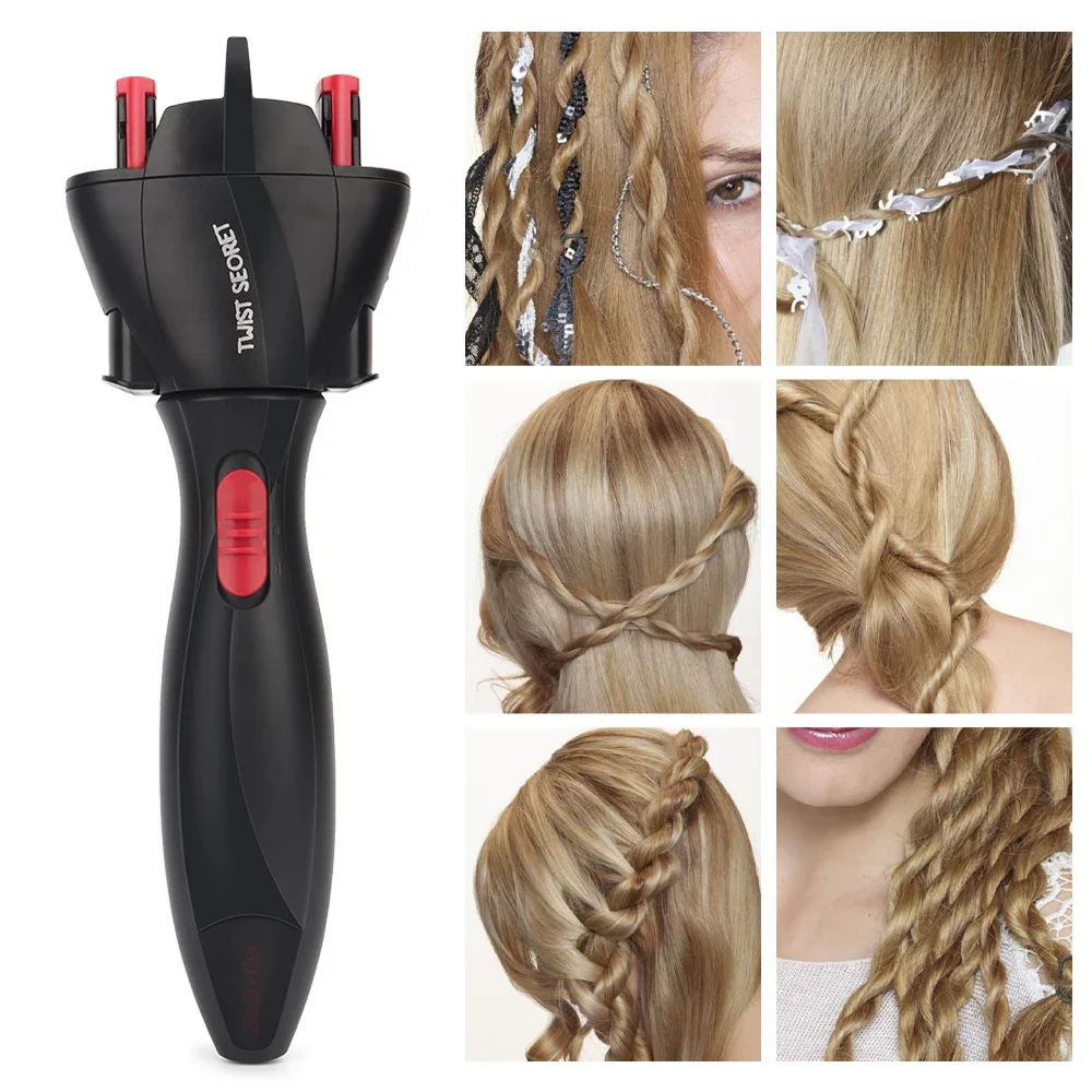 Electric Hair Braider Plait Automatic Twist Braider Styling Braiding Machine Quick Braid Tool Hair Styling Tool Hair Braider