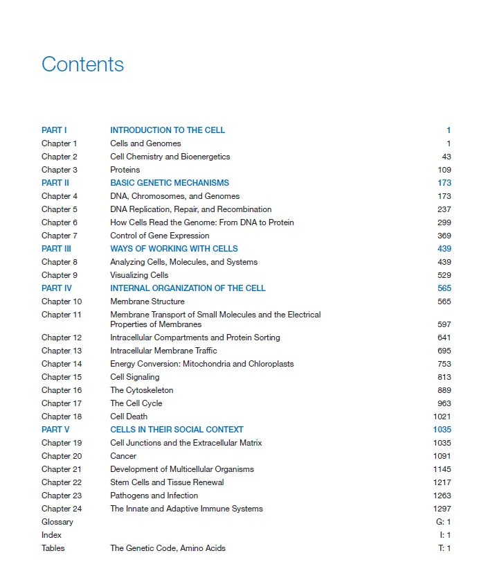 Biologia Molecular da Célula, 6 °