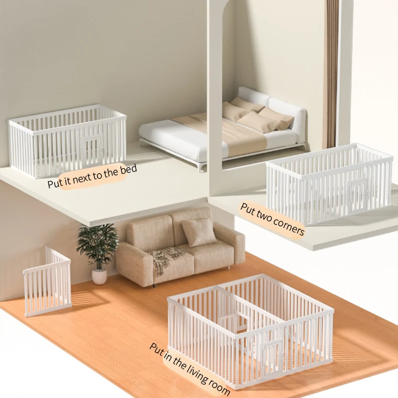 6520 Invisible Fence Plastic Pet Big Size Indoor Luxury Foldable Animal Playpen Plastic Care Fence For Pets