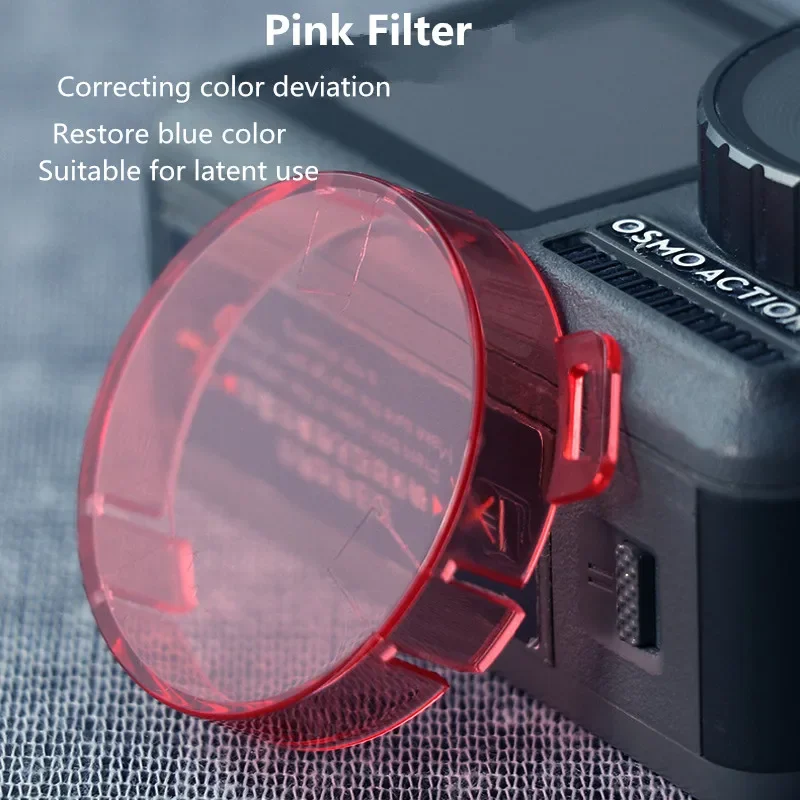 Camera Diving Filter Underwater Diving Filter Lens Cap For DJI Osmo Action 1 Sports Camera Accessories - Image 6