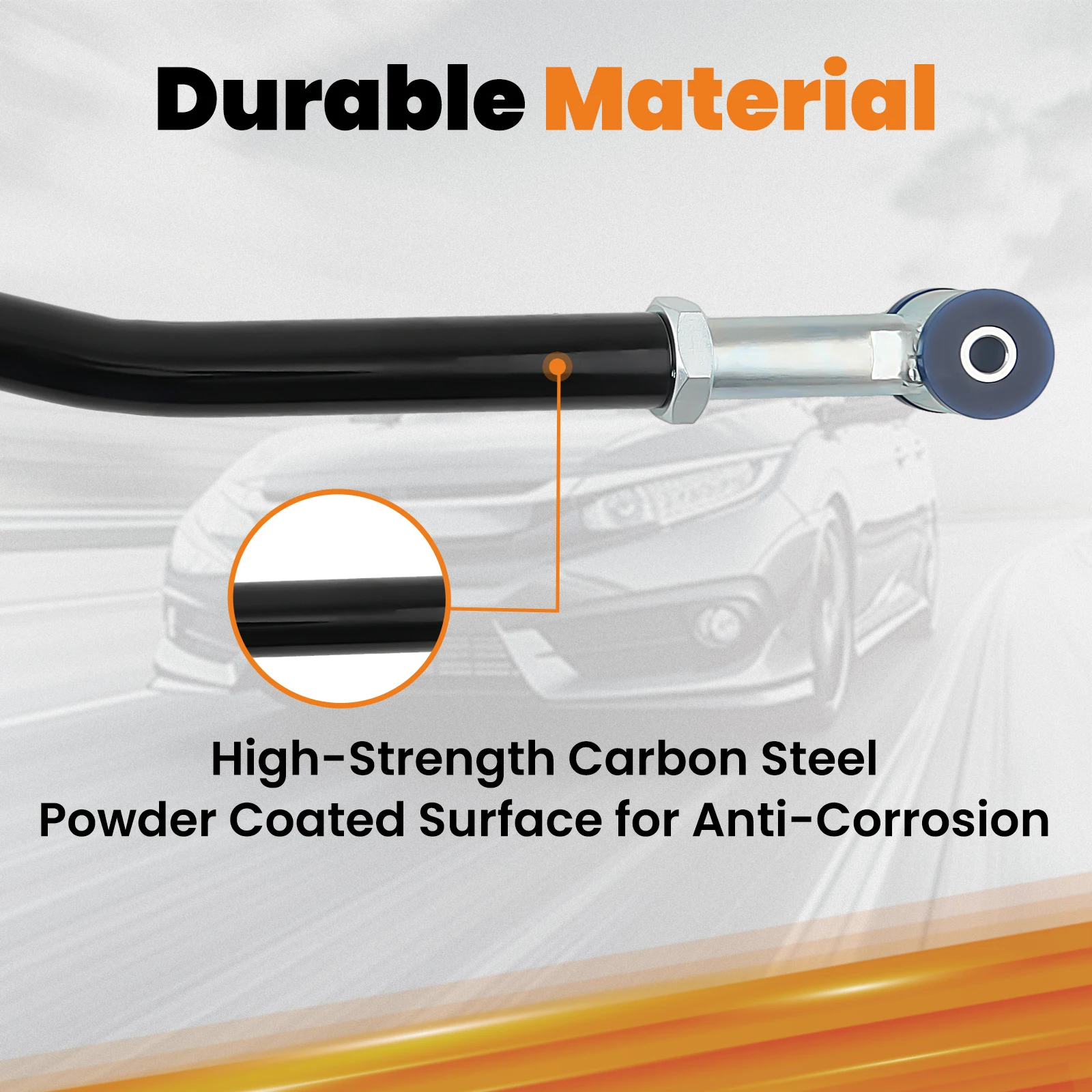 Pair Front Adjustable Track Bar 0-6