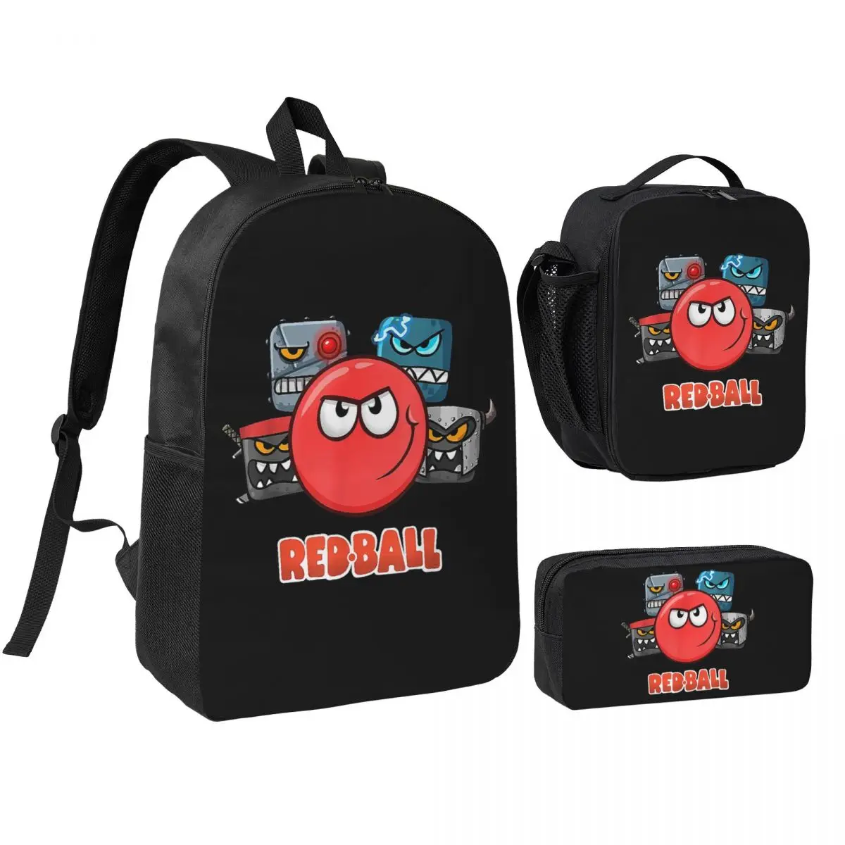 

Red Ball 4 - The Crew Backpack Boys Girls BookBag School Bag Shoulder Bags 3ps Insulated Lunch Bag Pencil Case