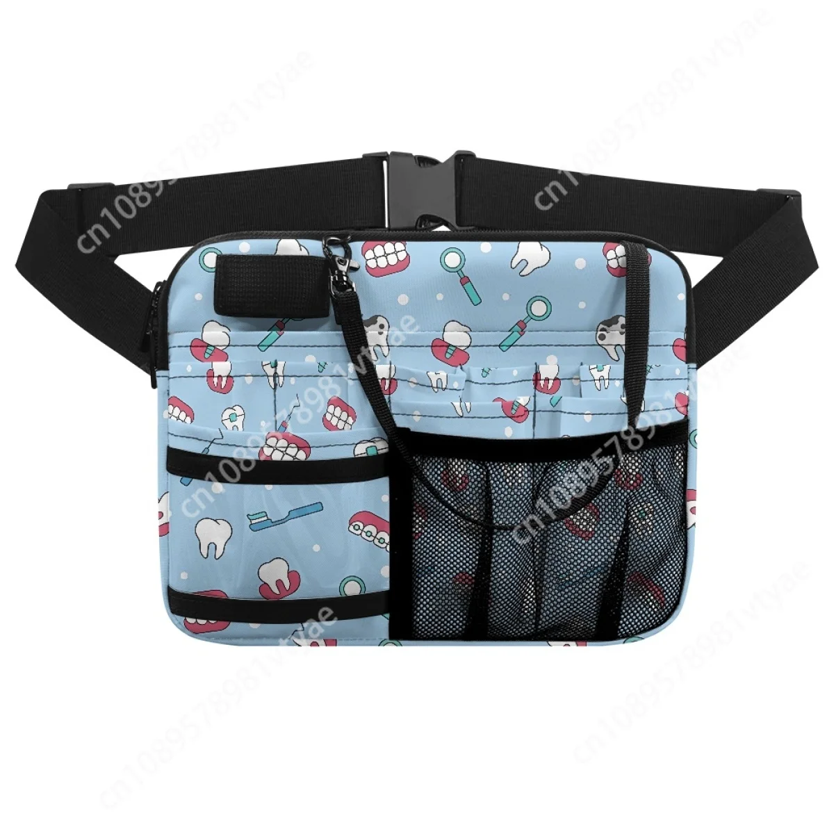 New Nurse Fanny Packs for Women Tool Belt Waist Bags Cute Tooth Dental Healthcare Print Organizer Pouch for Dentists Drop Ship