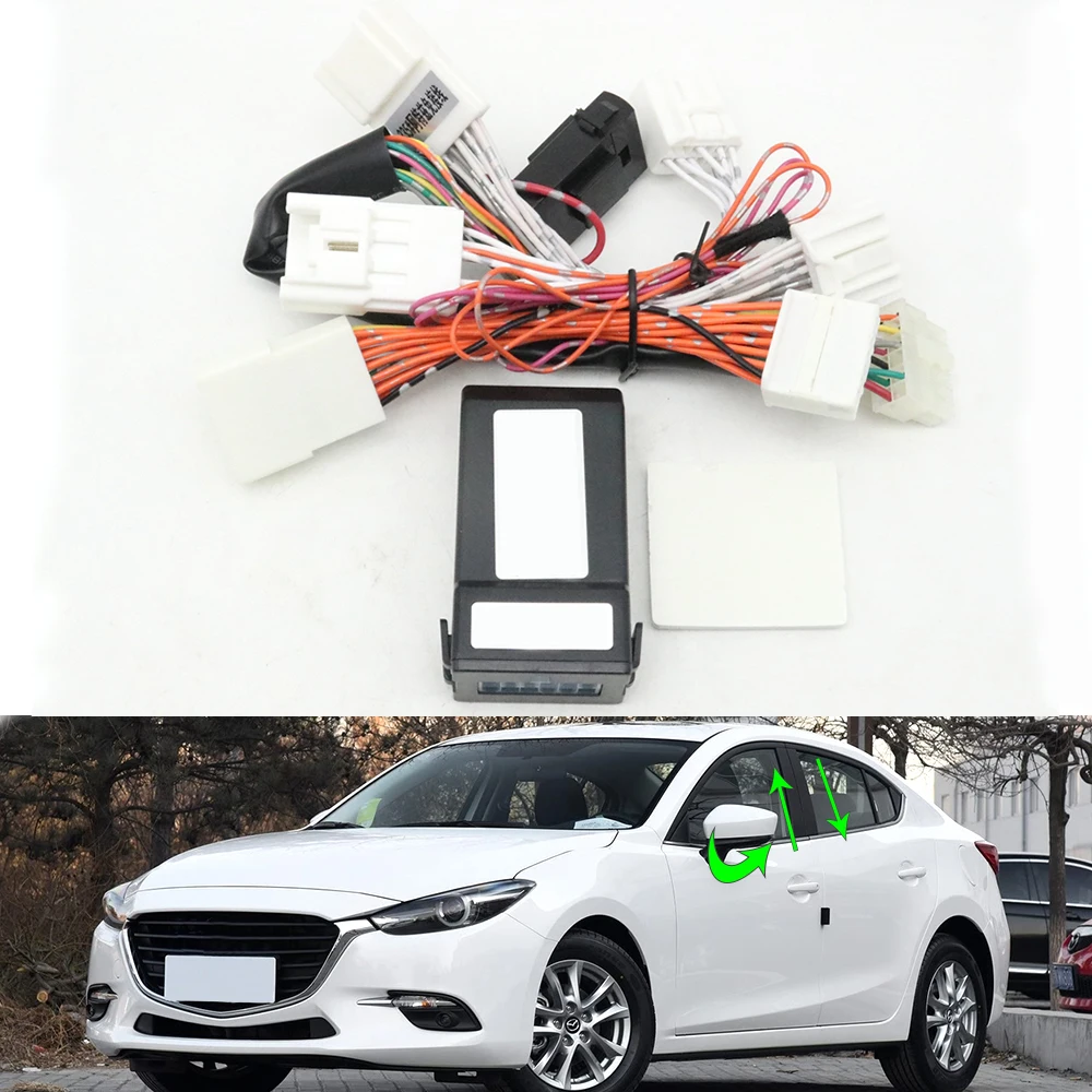 

LHD Auto Power Rearview Mirror Unfold Folding Window Closer Opening Glass Lifting Control Module For Mazda 3 Axela 2014-2019