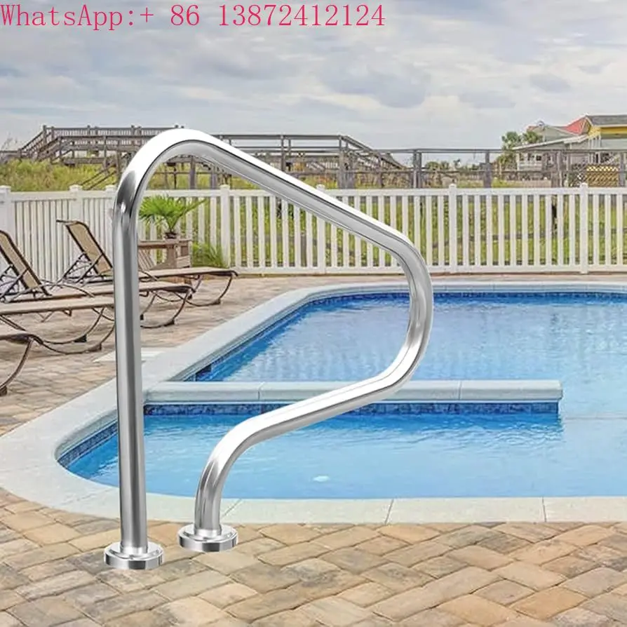 

New Arrivals Stainless Steel Swimming Pool Ladder with Handrail Swimming Pool Equipment Complete Set