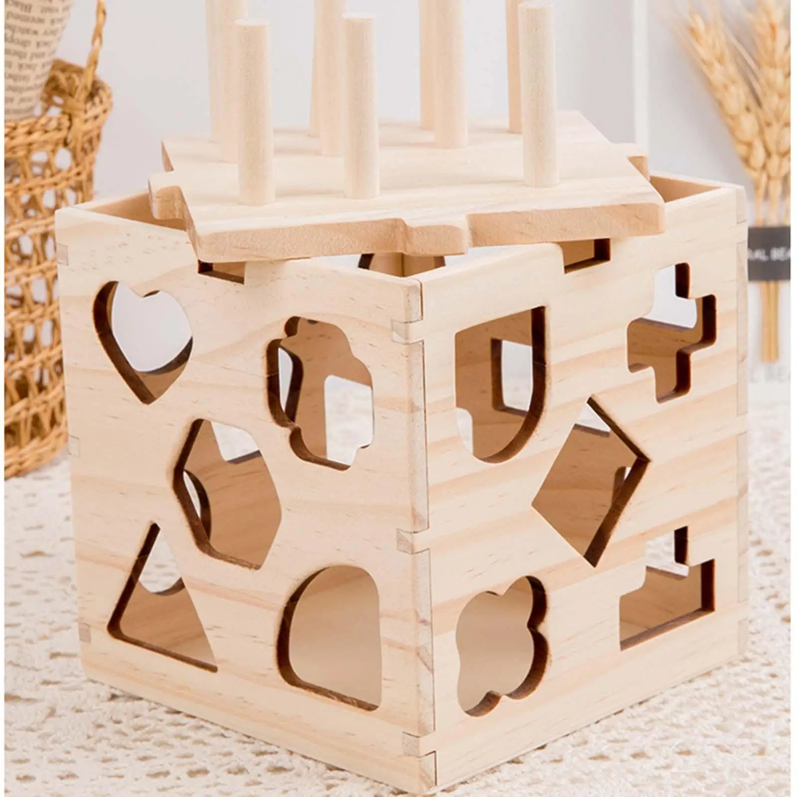 Montessori Geometry Shape Toys Toddlers Puzzles Toy Early Educational Learning