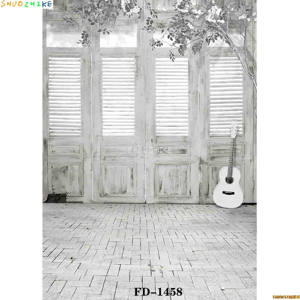 SHUOZHIKE فن النسيج خلفيات للتصوير الفوتوغرافي الدعامة ألواح خشبية خلفية التصوير الفوتوغرافي # 0027