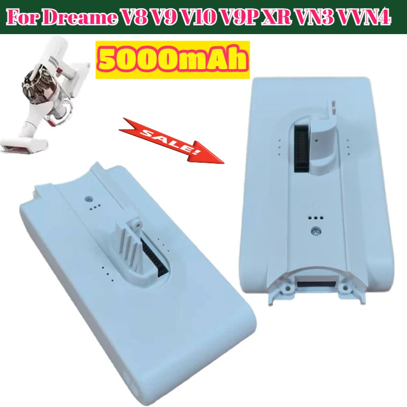 

25.2V50Ah Li Ion Battery Handheld Cordless Vacuum Cleaner Parts Replacement Battery for xiaomi Dreame V8 V10Pro V9P XR VVN3 VVN5