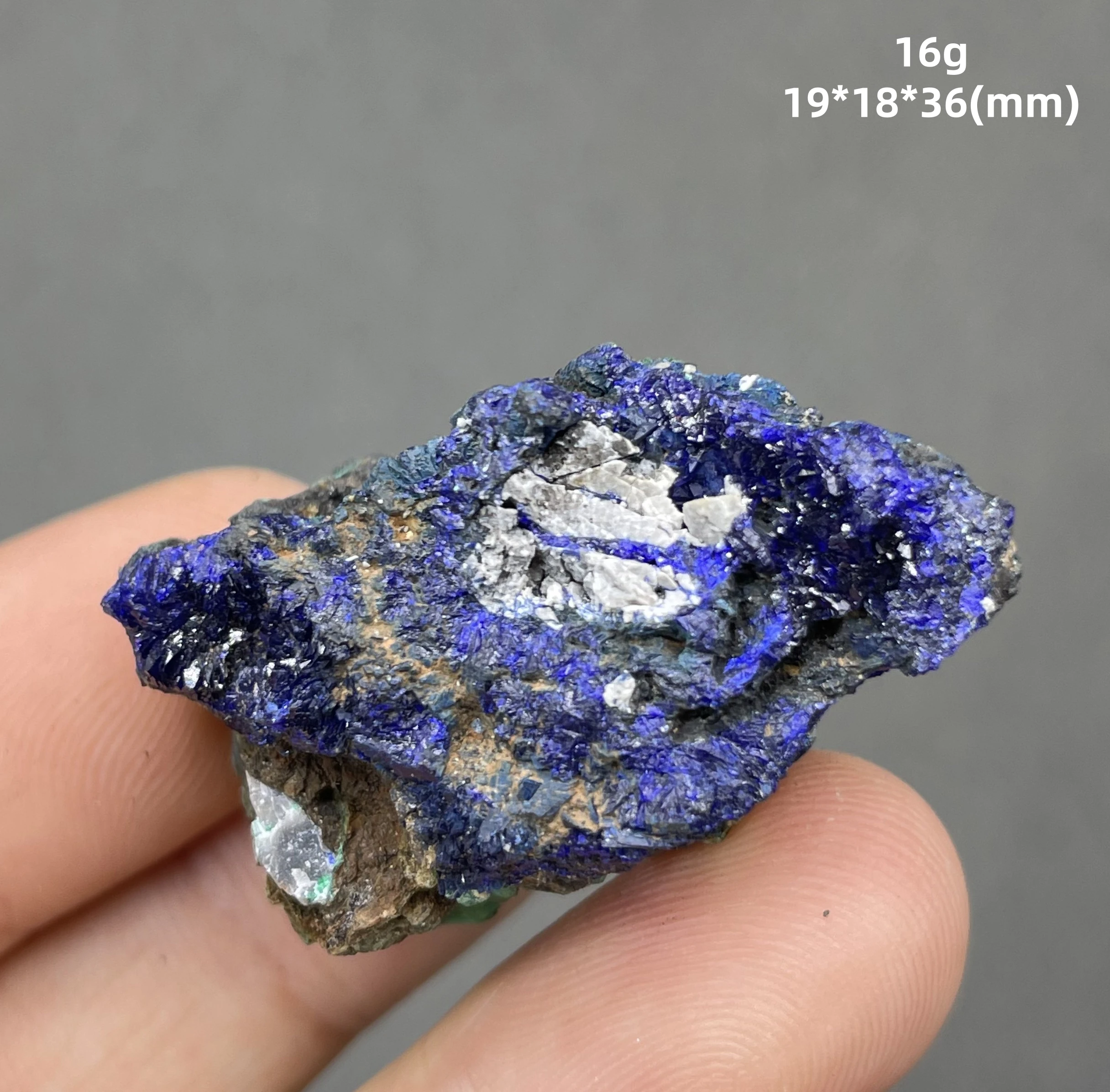 

16 g Natural Single crystal Azurite mineral crystal specimen healing from China (crystals and stones Quartz crystal stones )