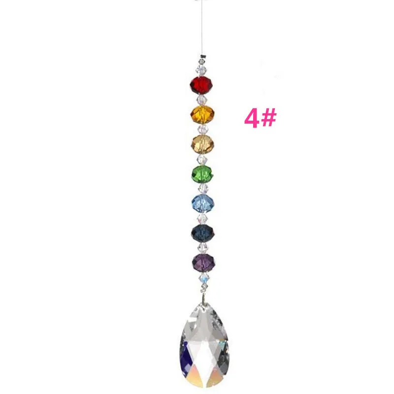 1PCS Crystal Suncatcher Ball Prism Hanging Drop Pendant Feng Shui Decoration Rainbow Maker Hanging Chakra Suncatcher Ornament