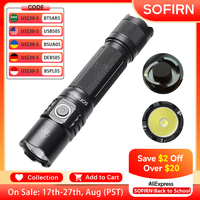 Sofirn SP35T 3800lm Tactical 21700 Flashlight Powerful LED Light USB C Rechargeable Torch with Dual Switch Power Indicator ATR