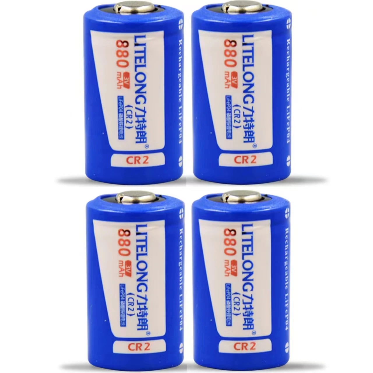2pcs/lot High power 880mah Cr2 3V LiFePO4 rechargeable lithium battery rangefinder camera battery