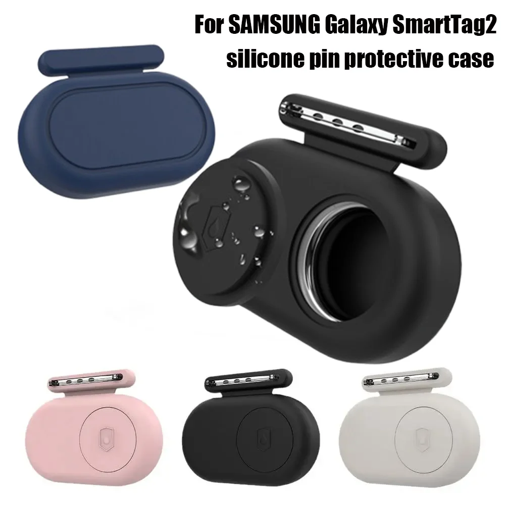 Silicone Pin Case For SamsungGalaxy SmartTag2 Anti Lost Protector Waterproof Soft Case For Smart Tag 2 Dog Pets Collars Holder