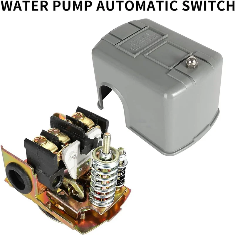 

A63X-2Pc Pessure Switch For Well Pump, 30-50Psi Water Pressure Switch, 1/4In Female NPT Water Pump Pressure Control Switch